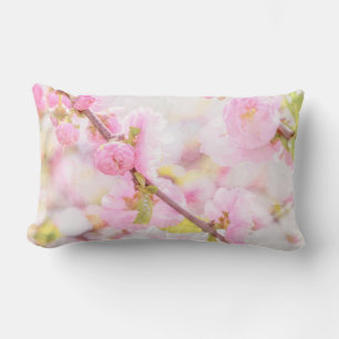 Rosa Sakura-Blüten - Japanische Kirschblüte Lendenkissen