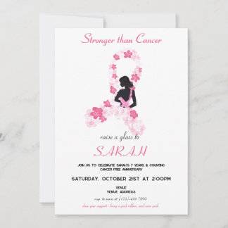 Rosa Sakura Brustkrebs Überlebender Spender Einladung