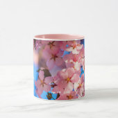 Rosa Sakura Garland, Blauer Himmel Tasse (Zentrum)