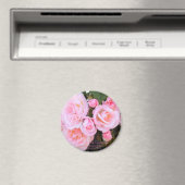 Rosa"Sakura-Gasumi":Rundmagnet Magnet (In Situ (Geschirrspüler))