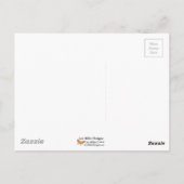 Rosa Sakura Gold Schwarzer Japanischer Bildschirm Postkarte (Rückseite)