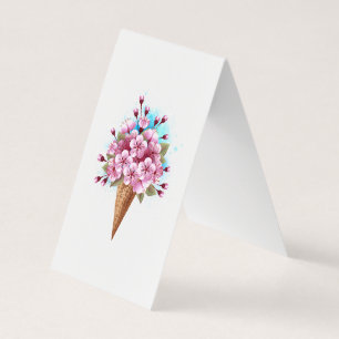 Rosa Sakura Ice Waffel