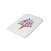 Rosa Sakura Ice Waffel Badematte (Schrägansicht)