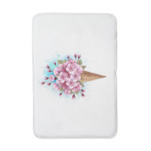 Rosa Sakura Ice Waffel Badematte (Vorderseite Vertikal)