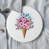 Rosa Sakura Ice Waffel Button (Beispiel)
