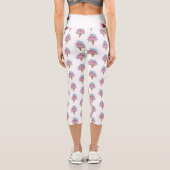 Rosa Sakura Ice Waffel Capri Leggings (Rückseite)