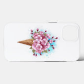 Rosa Sakura Ice Waffel Case-Mate iPhone Hülle (Rückseite (Horizontal))