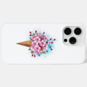 Rosa Sakura Ice Waffel Case-Mate iPhone Hülle (Rückseite (Horizontal))