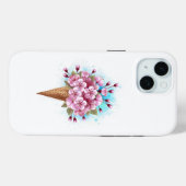 Rosa Sakura Ice Waffel Case-Mate iPhone Hülle (Rückseite (Horizontal))