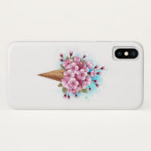 Rosa Sakura Ice Waffel Case-Mate iPhone Hülle (Rückseite (Horizontal))
