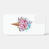 Rosa Sakura Ice Waffel Case-Mate iPhone Hülle (Rückseite (Horizontal))