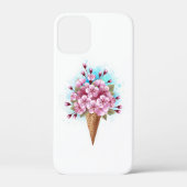 Rosa Sakura Ice Waffel Case-Mate iPhone Hülle (Rückseite)