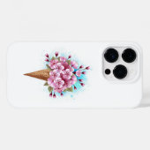 Rosa Sakura Ice Waffel Case-Mate iPhone Hülle (Rückseite (Horizontal))
