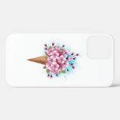 Rosa Sakura Ice Waffel Case-Mate iPhone Hülle (Rückseite (Horizontal))