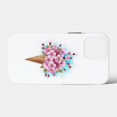 Rosa Sakura Ice Waffel Case-Mate iPhone Hülle (Rückseite (Horizontal))