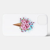 Rosa Sakura Ice Waffel Case-Mate iPhone Hülle (Rückseite (Horizontal))