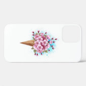 Rosa Sakura Ice Waffel Case-Mate iPhone Hülle (Rückseite (Horizontal))