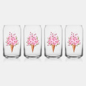 Rosa Sakura Ice Waffel Dosenglas (Hinten)