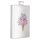 Rosa Sakura Ice Waffel Flachmann (Rechts)