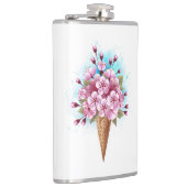 Rosa Sakura Ice Waffel Flachmann (Rechts)
