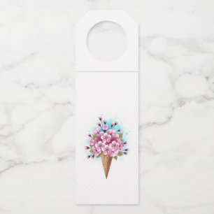 Rosa Sakura Ice Waffel Flaschenanhänger