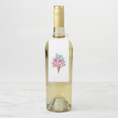 Rosa Sakura Ice Waffel Flaschenanhänger (Auf Flasche)
