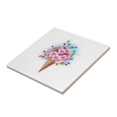 Rosa Sakura Ice Waffel Fliese (Seite)