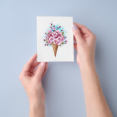 Rosa Sakura Ice Waffel Flyer (Gruppe)