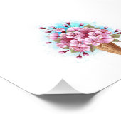 Rosa Sakura Ice Waffel Fotodruck (Ecke)