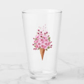 Rosa Sakura Ice Waffel Glas (Rückseite)