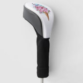 Rosa Sakura Ice Waffel Golf Headcover (angewinkelt)