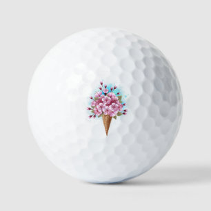 Rosa Sakura Ice Waffel Golfball