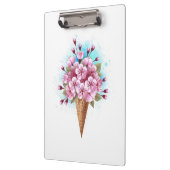 Rosa Sakura Ice Waffel Klemmbrett (Links)