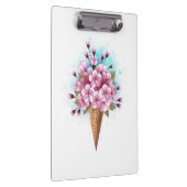 Rosa Sakura Ice Waffel Klemmbrett (Rechts)