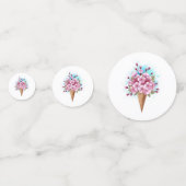 Rosa Sakura Ice Waffel Konfetti (Vorderseiten)