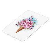 Rosa Sakura Ice Waffel Magnet (Linke Seite)