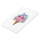 Rosa Sakura Ice Waffel Magnet (Linke Seite)