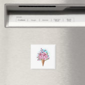 Rosa Sakura Ice Waffel Magnet (In Situ (Geschirrspüler))