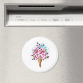 Rosa Sakura Ice Waffel Magnet (In Situ (Geschirrspüler))