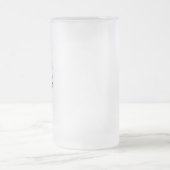 Rosa Sakura Ice Waffel Mattglas Bierglas (Mittel)