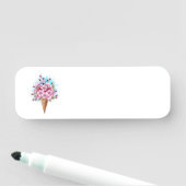 Rosa Sakura Ice Waffel Namensschild (Beispiel)