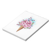 Rosa Sakura Ice Waffel Notizblock (Rotiert)