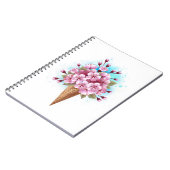 Rosa Sakura Ice Waffel Notizblock (Linke Seite)