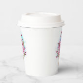 Rosa Sakura Ice Waffel Pappbecher (Links)