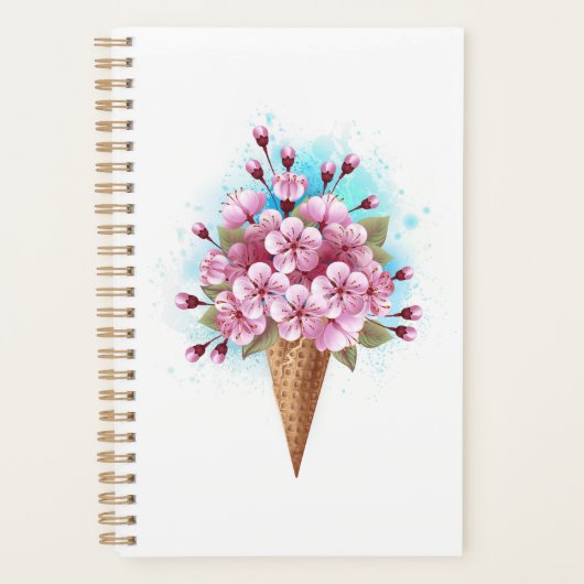 Rosa Sakura Ice Waffel Planer (Vorderseite)