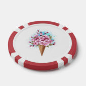 Rosa Sakura Ice Waffel Pokerchips (Einzeln)
