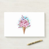 Rosa Sakura Ice Waffel Post-it Klebezettel (Auf Schreibtisch)