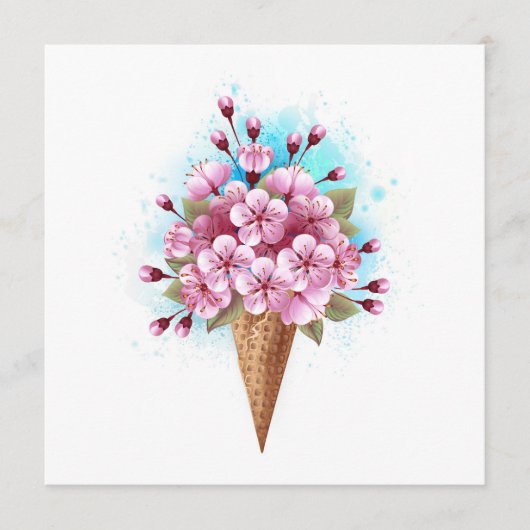 Rosa Sakura Ice Waffel Programm (Vorderseite)