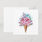Rosa Sakura Ice Waffel Programm (Vorne/Hinten)