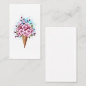 Rosa Sakura Ice Waffel Rabattkarte (Vorne/Hinten)